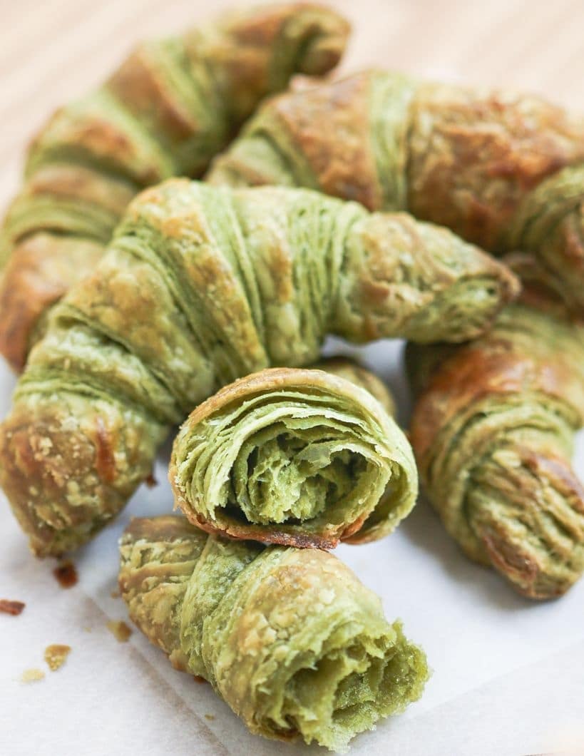 Matcha Croissants