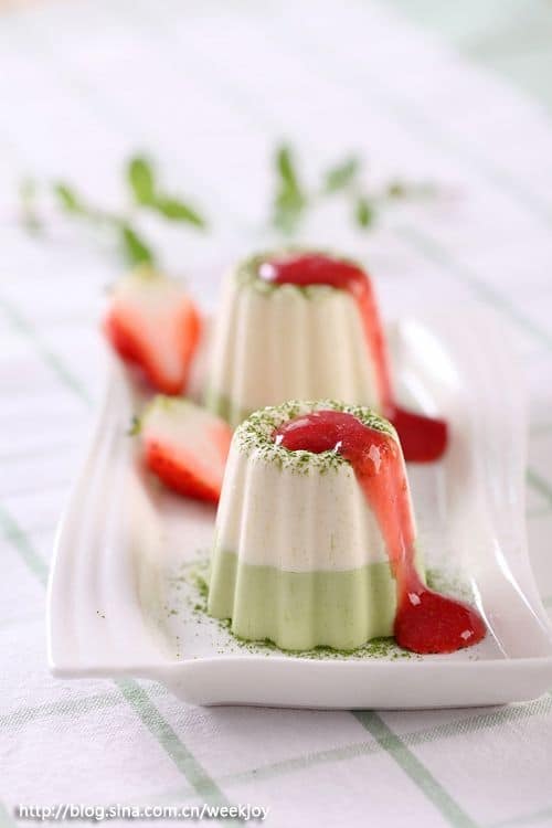 Green Tea Panna Cotta  