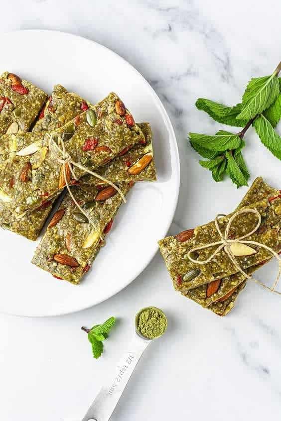 Matcha Granola Bars  